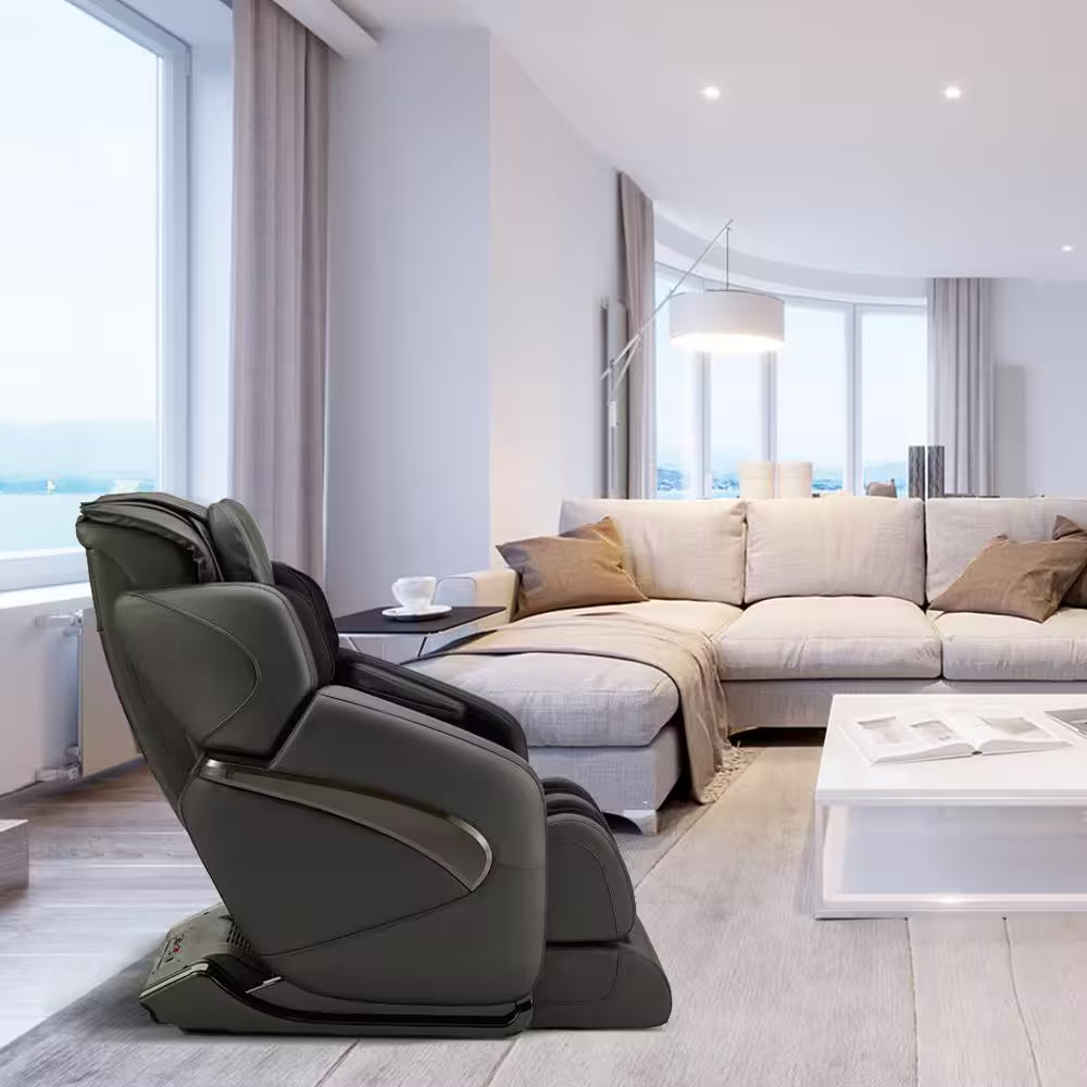 Jin Black Synthetic Leather SL Track Deluxe Massage Chair