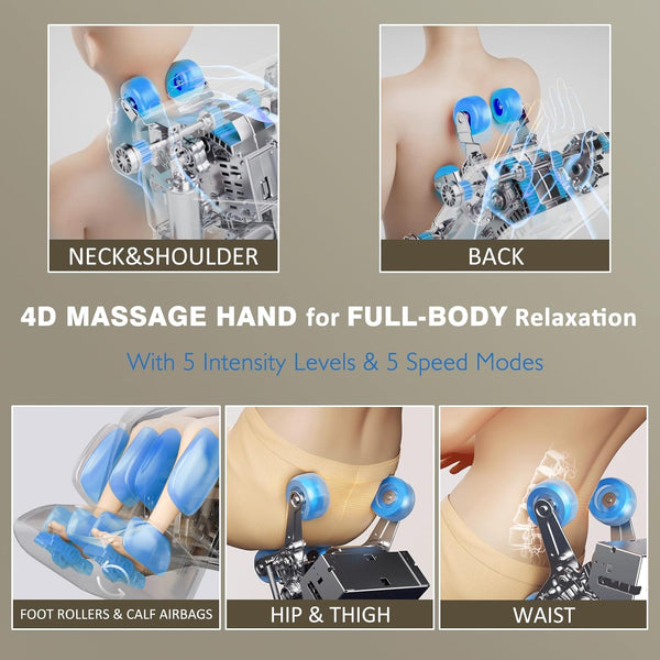4D Zero Gravity SL-Track Massage Chair